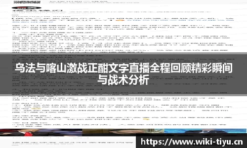 乌法与喀山激战正酣文字直播全程回顾精彩瞬间与战术分析